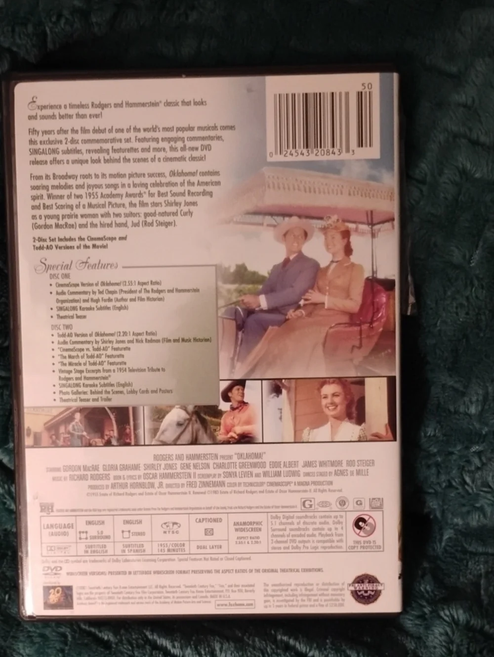 Dvd Lot Of 2 Oklahoma And Hairspray
